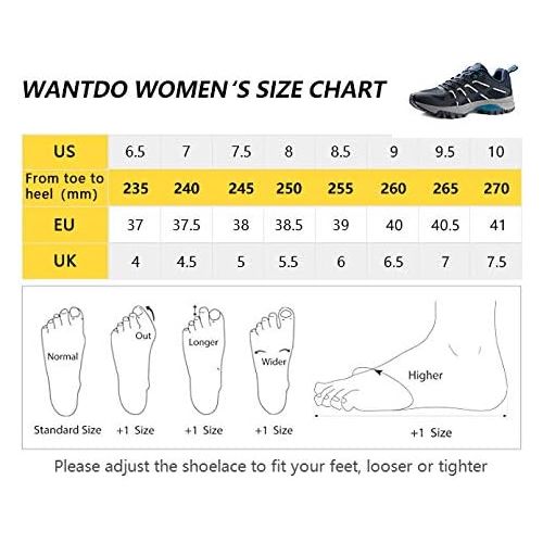  [아마존베스트]Wantdo Womens Trail Running Shoes Lightweight Hiking Shoes Runner Jogging Athletic Sneakers