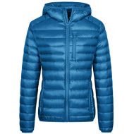 Wantdo Womens Lightweight Packable Down Jacket Hooded Insulated Coat