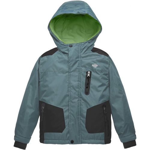  Wantdo Boys Ski Jacket Waterproof Thick Winter Coat with Hood for Skiing Skating Hiking