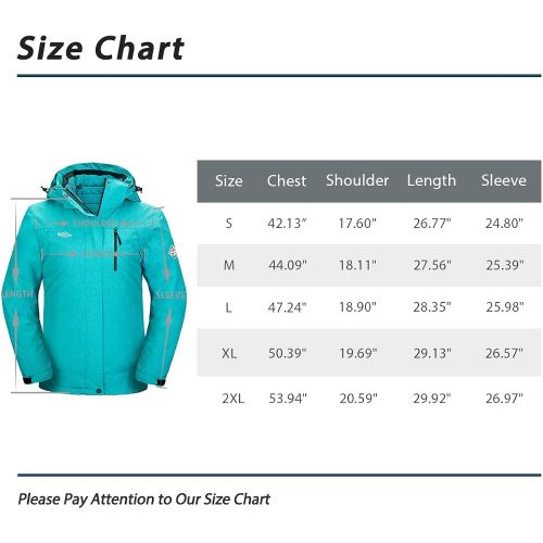  Wantdo Womens 3-in-1 Waterproof Ski Jacket Interchange Windproof Puffer Liner Warm Winter Coat Insulated Short Parka