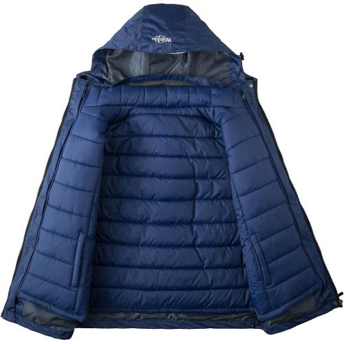  Wantdo Womens 3-in-1 Waterproof Ski Jacket Interchange Windproof Puffer Liner Warm Winter Coat Insulated Short Parka