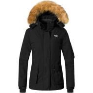 Wantdo Womens Warm Parka Mountain Ski Fleece Jacket Waterproof Windproof Winter Rain Coat Outdoors Anorak