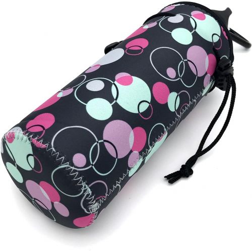  Wanty Neoprene 20 Oz Insulated Water Drink Bottle Cooler Carrier Cover Sleeve Tote Bag Pouch Holder Strap for Climbing Cycling and Running Outdoor Activities