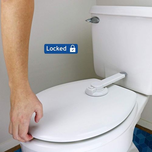  [아마존베스트]Baby Toilet Lock by Wappa Baby  Ideal Baby Proof Toilet Lid Lock with Arm  No Tools Needed Easy...