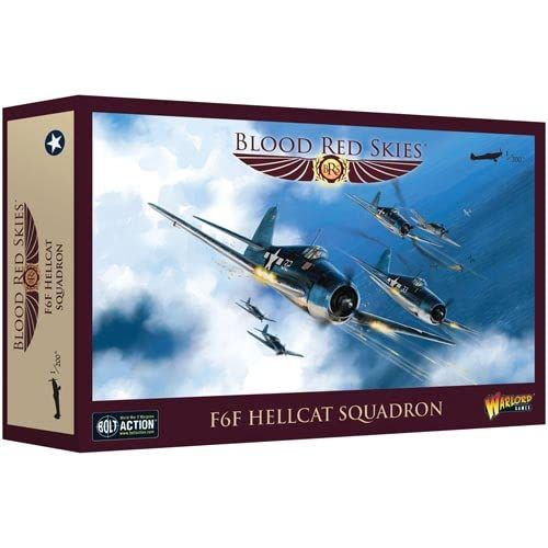  WarLord Blood Red Skies F6F Hellcat Squadron 1:200 WWII Mass Air Combat Table Top War Game 772411004