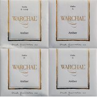 Warchal Amber Violin Strings Set 4/4. Loop end E