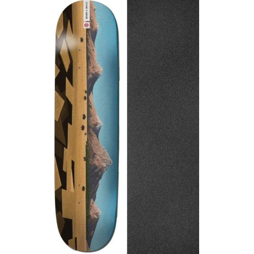  Warehouse Skateboards Element Skateboards Landscape North America Skateboard Deck - 8.25 x 31.875 with Jessup Black Griptape - Bundle of 2 Items
