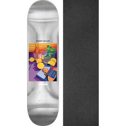  Warehouse Skateboards Almost Skateboards Rodney Mullen Life Stills Skateboard Deck Impact Light - 8 x 31.625 with Black Magic Black Griptape - Bundle of 2 Items