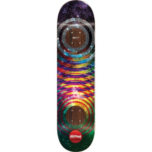  Warehouse Skateboards Almost Skateboards Max Geronzi Space Rings Skateboard Deck Impact Light - 8 x 31.68 with Mob Grip Perforated Black Griptape - Bundle of 2 Items