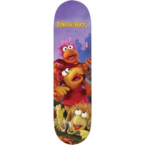  Warehouse Skateboards Madrid Skateboards X Fraggle Rock Trio Skateboard Deck - 8.5 x 32 with Mob Grip Perforated Black Griptape - Bundle of 2 Items