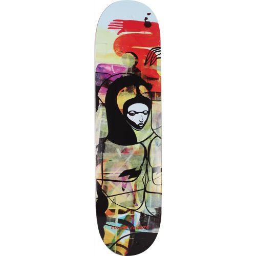  Warehouse Skateboards Colours Collectiv Skateboards Will Barras x Paul Hart Grunge Queen Skateboard Deck - 8 x 31.5 with Jessup WS Die-Cut Black Griptape - Bundle of 2 Items