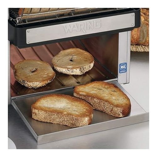  Waring Commercial CTS1000 Coneyer Toaster, 450 Slices per hour, 120V, 1800W, 5-15 Phase Plug