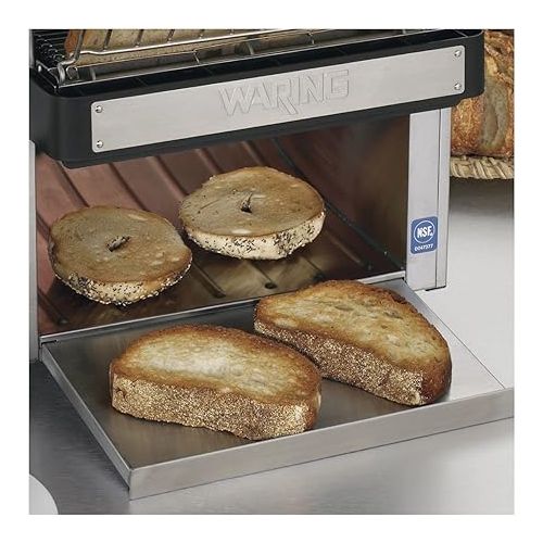  Waring Commercial CTS1000 Coneyer Toaster, 450 Slices per hour, 120V, 1800W, 5-15 Phase Plug