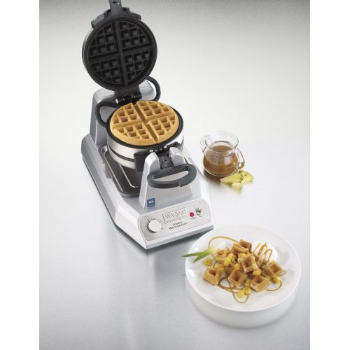 Waring Commercial WW200 Waffle Iron, 18x11x12, Silver