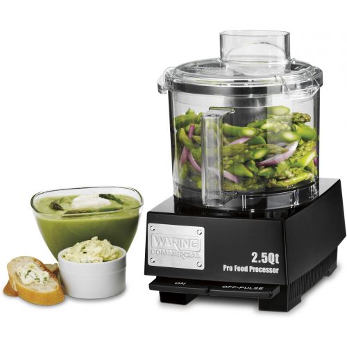  Waring Commercial WFP11SW Sealed Space-Saving Batch Bowl Food Processor with LiquiLock Seal System, 2-12-Quart