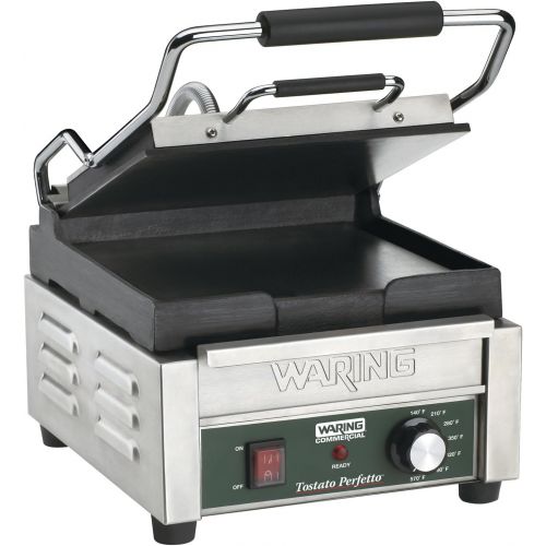  Waring Commercial WFG150 Compact Italian-Style Flat Grill, 120-volt