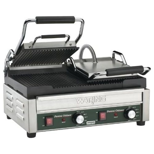  Waring Commercial WPG300 Panini Tostato Ottimo Dual Italian-Style grooved Grills, 240-volt