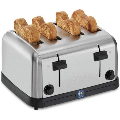  Waring Commercial WCT708 120V Medium-Duty 4-Slot Toaster