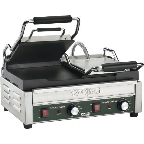  Waring Commercial WFG300 Panini Tostato Ottimo Dual Italian-Style Panini Grills, 240-volt