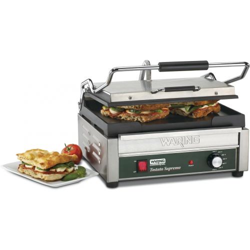  Waring Commercial WFG250 120-volt Italian-Style Flat Grill, Large