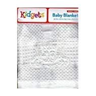 Warm & Cozy White SwaddleHeaven Sent Baby Blanket, Satin Edged.