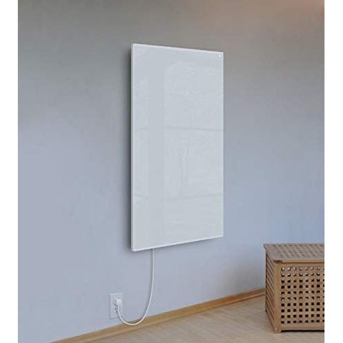  WarmlyYours Ember Glass Radiant Panel - White - 600W - 35 x 24 - Plug-in