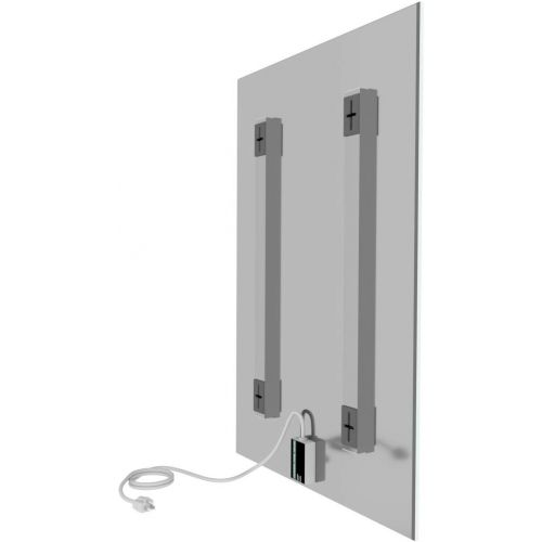  WarmlyYours Ember Glass Radiant Panel - White - 600W - 35 x 24 - Plug-in