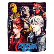 Warner Bros Disneys Ready Player One, Treasure Hunters Micro Raschel Throw Blanket, 46 x 60, Multi Color