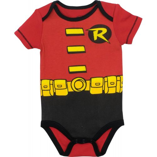  Warner Bros. Baby Boys 5 Pack Onesies - Batman, Robin, Joker and Riddler