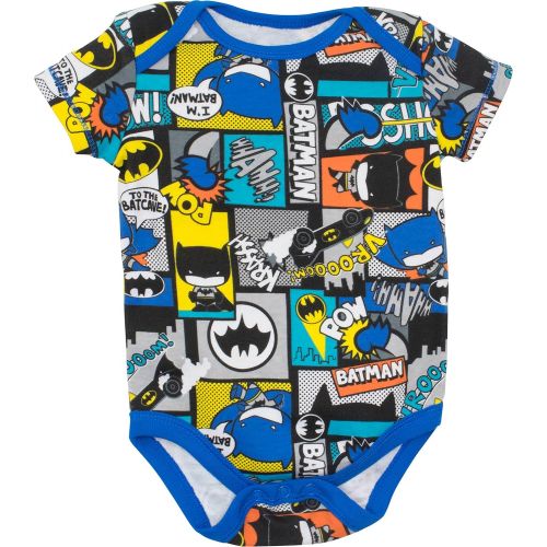  Warner Bros. Baby Boys 5 Pack Onesies - Batman, Robin, Joker and Riddler