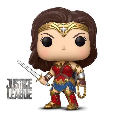  Warp Gadgets Bundle - Funko Pop! Movies: DC Justice League - Wonder Woman, The Flash (SDCC 20118 Exclusive) and Superman Collectible Vinyl Figure (3 Items)