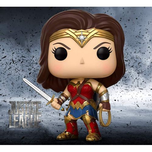  Warp Gadgets Bundle - Funko Pop! Movies: DC Justice League - Wonder Woman, The Flash (SDCC 20118 Exclusive) and Superman Collectible Vinyl Figure (3 Items)