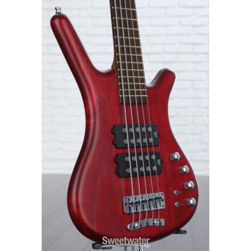  Warwick Pro Series Corvette $$ 5-string Electric Bass Guitar - Burgundy Red Transparent Satin