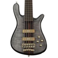 Warwick Masterbuilt Streamer Stage I 5-string Broadneck Electric Bass Guitar - Nirvana Black Transparent Satin