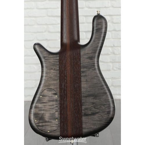  Warwick Masterbuilt Streamer Stage I 5-string Broadneck Electric Bass Guitar - Nirvana Black Transparent Satin