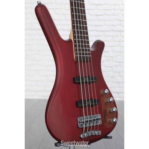  Warwick RockBass Corvette Basic 5-string Bass Guitar - Burgundy Red