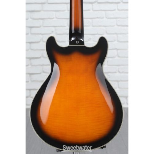  Warwick RockBass Star Bass 5-string Hollowbody Electric Bass - Vintage Sunburst Transparent