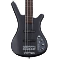 Warwick RockBass Corvette Basic 5-string Bass Guitar - Nirvana Black Transparent Satin