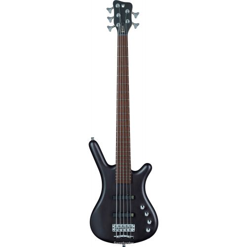  Warwick RockBass Corvette Basic 5-string Bass Guitar - Nirvana Black Transparent Satin