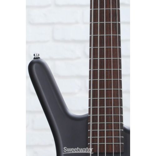  Warwick RockBass Corvette Basic 5-string Bass Guitar - Nirvana Black Transparent Satin