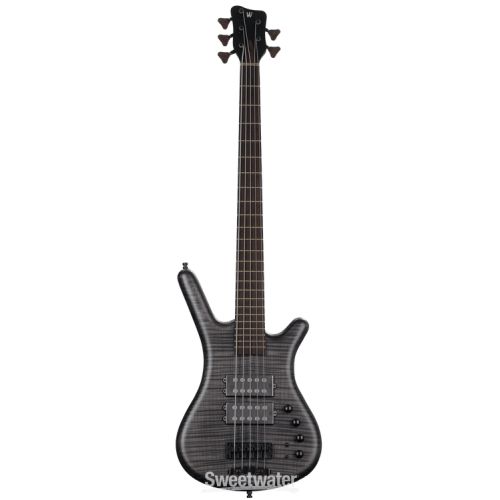 Warwick Masterbuilt Corvette $$ 5-string Electric Bass Guitar - Nirvana Black Transparent Satin