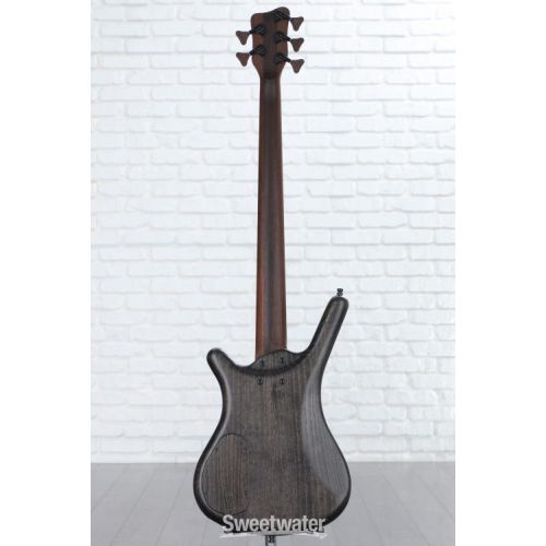  Warwick Masterbuilt Corvette $$ 5-string Electric Bass Guitar - Nirvana Black Transparent Satin