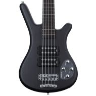 Warwick RockBass Corvette $$ 5-string Electric Bass Guitar - Nirvana Black Transparent Satin