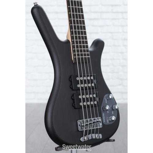  Warwick RockBass Corvette $$ 5-string Electric Bass Guitar - Nirvana Black Transparent Satin