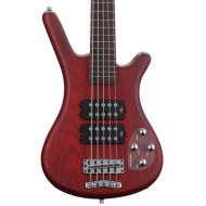 Warwick RockBass Corvette $$ 5-string Electric Bass Guitar - Burgundy Red Transparent Satin