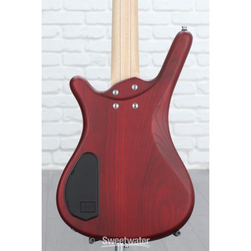  Warwick RockBass Corvette $$ 5-string Electric Bass Guitar - Burgundy Red Transparent Satin