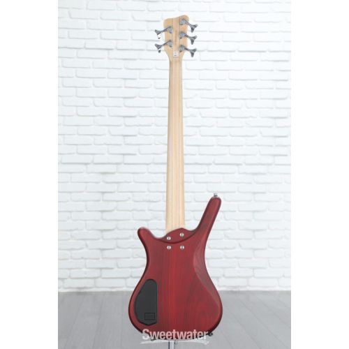  Warwick RockBass Corvette $$ 5-string Electric Bass Guitar - Burgundy Red Transparent Satin