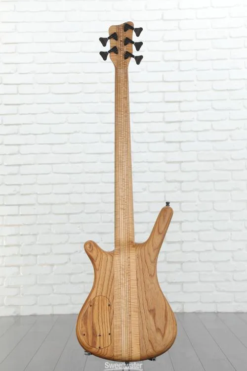  Warwick Masterbuilt Corvette $$ Limited-edition 2023 Master Reserve 5-string Electric Bass Guitar - Natural Marbled Ebony