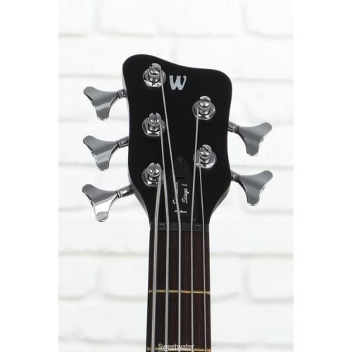  Warwick Pro Series 5 Streamer Stage I Electric Bass Guitar - Nirvana Black