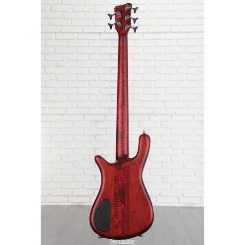  Warwick Pro Series 5 Streamer Stage I Electric Bass Guitar - Burgundy Red